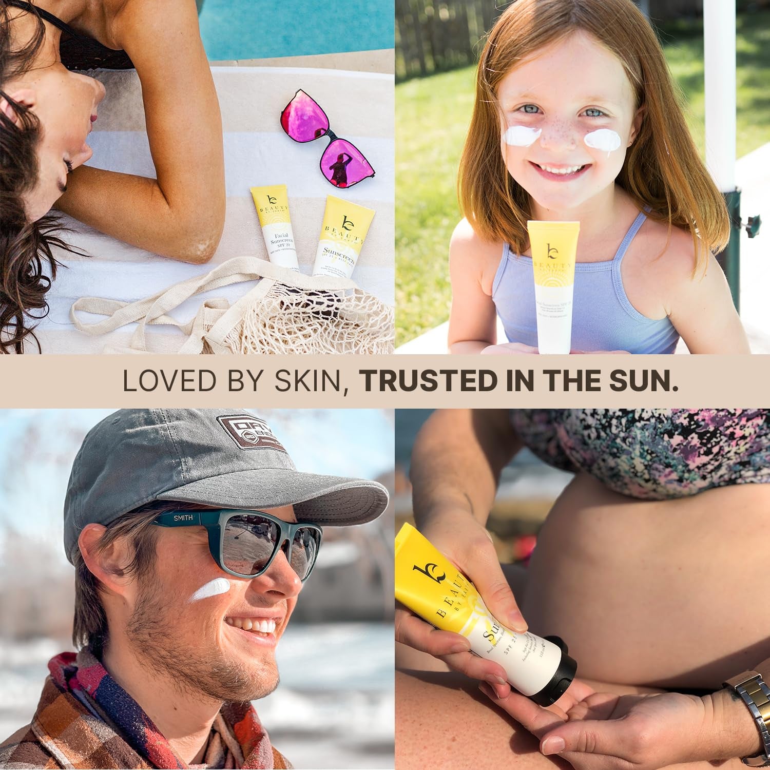 Mineral Sunscreen Set - USA Made Mineral Face & Body Reef Friendly Sunscreen with Natural & Organic Ingredients, Biodegradable Zinc Oxide for Daily Use, Facial & Body Lotion Set