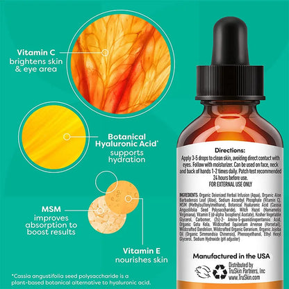 30Ml Vitamin C Serum for Face anti Aging Facial Serum Vitamin E and Hyaluronic Acid Brightening Dark Spots for Skin Care